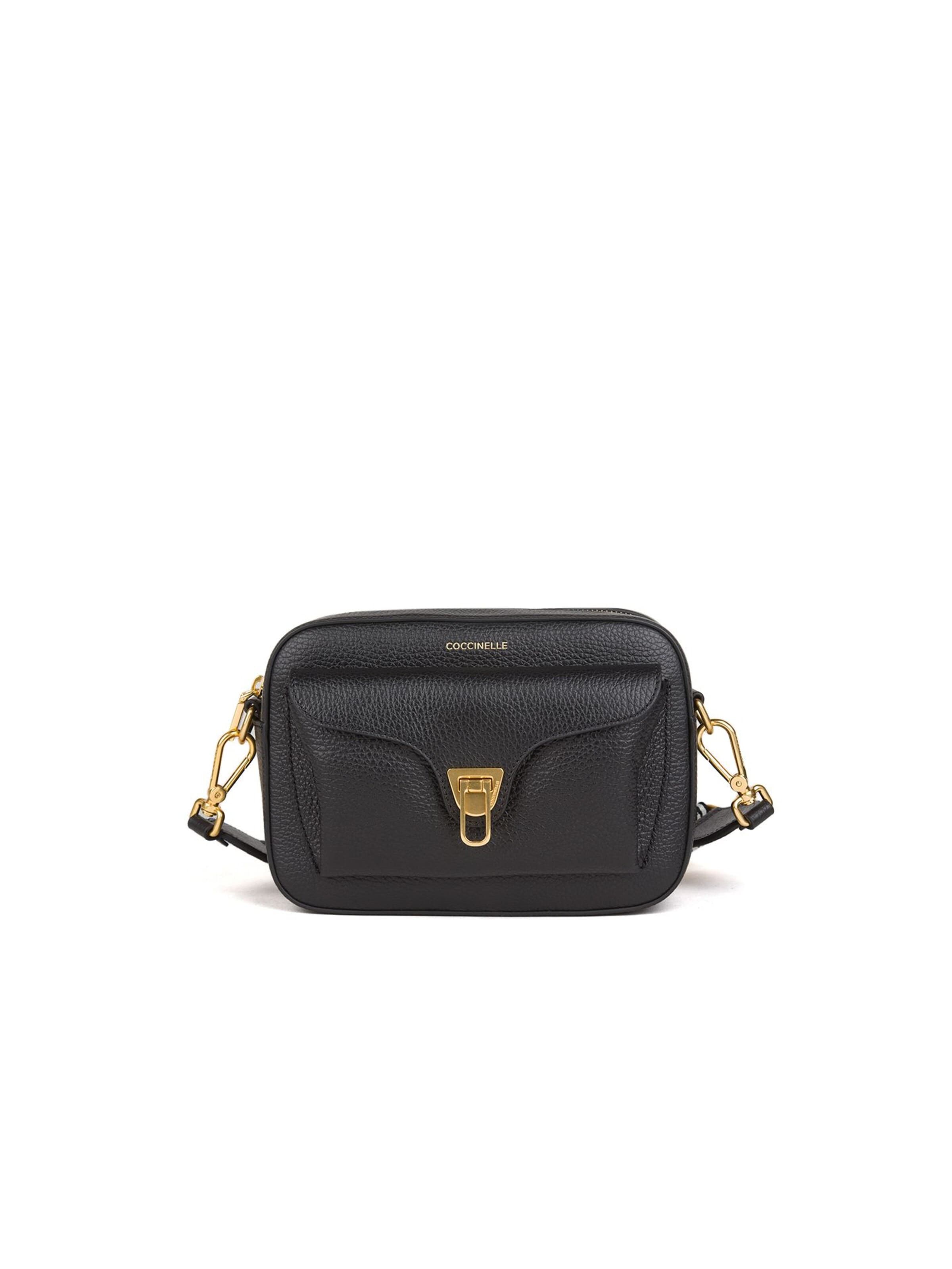 Sac à bandoulière 'Coccinelle Beat Soft Ribb Handbag Grained Leather' Coccinelle en noir : devant
