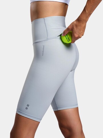 Skinny Pantaloni sportivi 'Smart Bikers' di nordicdots in grigio