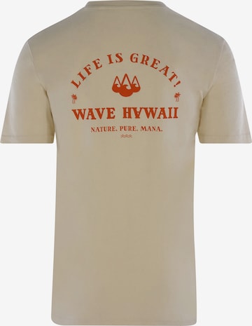 Wave Hawaii T-Shirt ' Mana ' in Beige