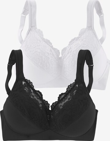 Invisible Soutien-gorge PETITE FLEUR en noir : devant