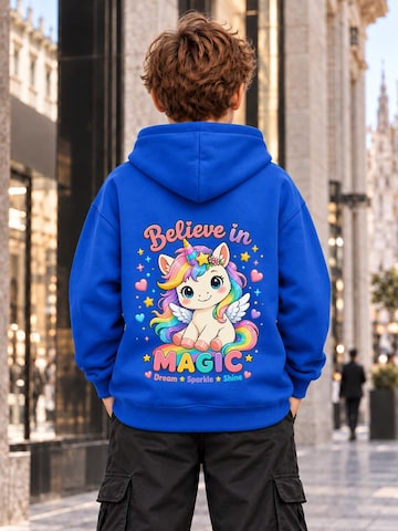 LUNØIR Studio Sweatshirt 'Believe in Magic'‌‌‌‌‌‌‌ in Blau