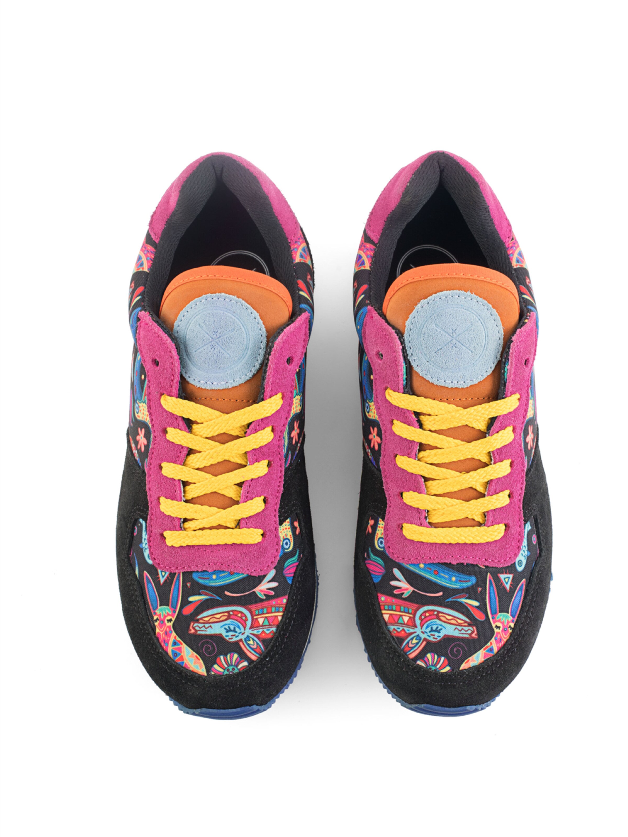 inkkas Sneaker low 'Inkkas Zocalo Sneaker – Handgefertigter Damen-Sneaker inspiriert von mexikanischer Volkskunst'‌‌‌‌‌‌‌‌‌‌ in Mischfarben