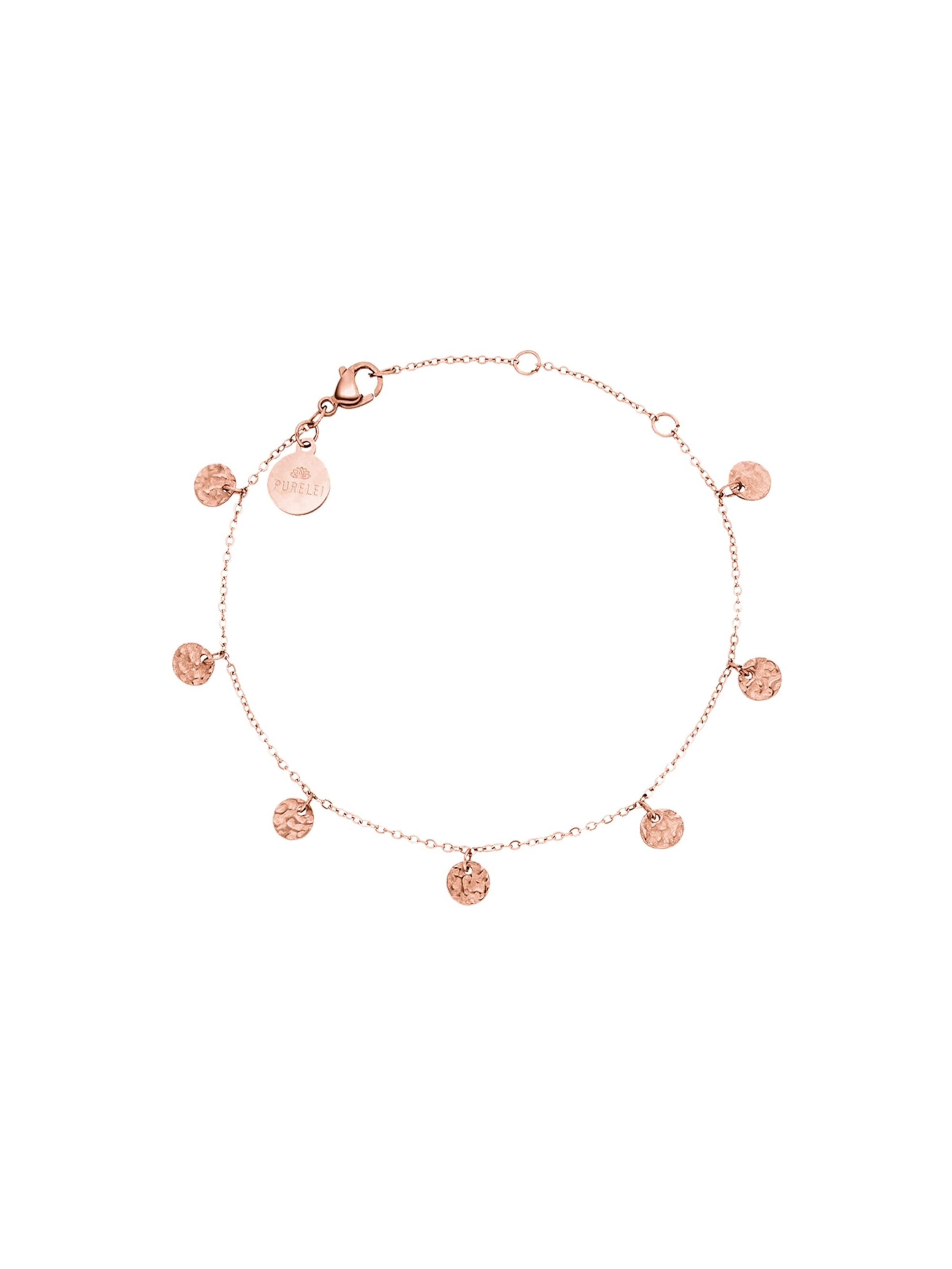 PURELEI Armband 'Malihini Coin' in de kleur Rose-goud, Productweergave
