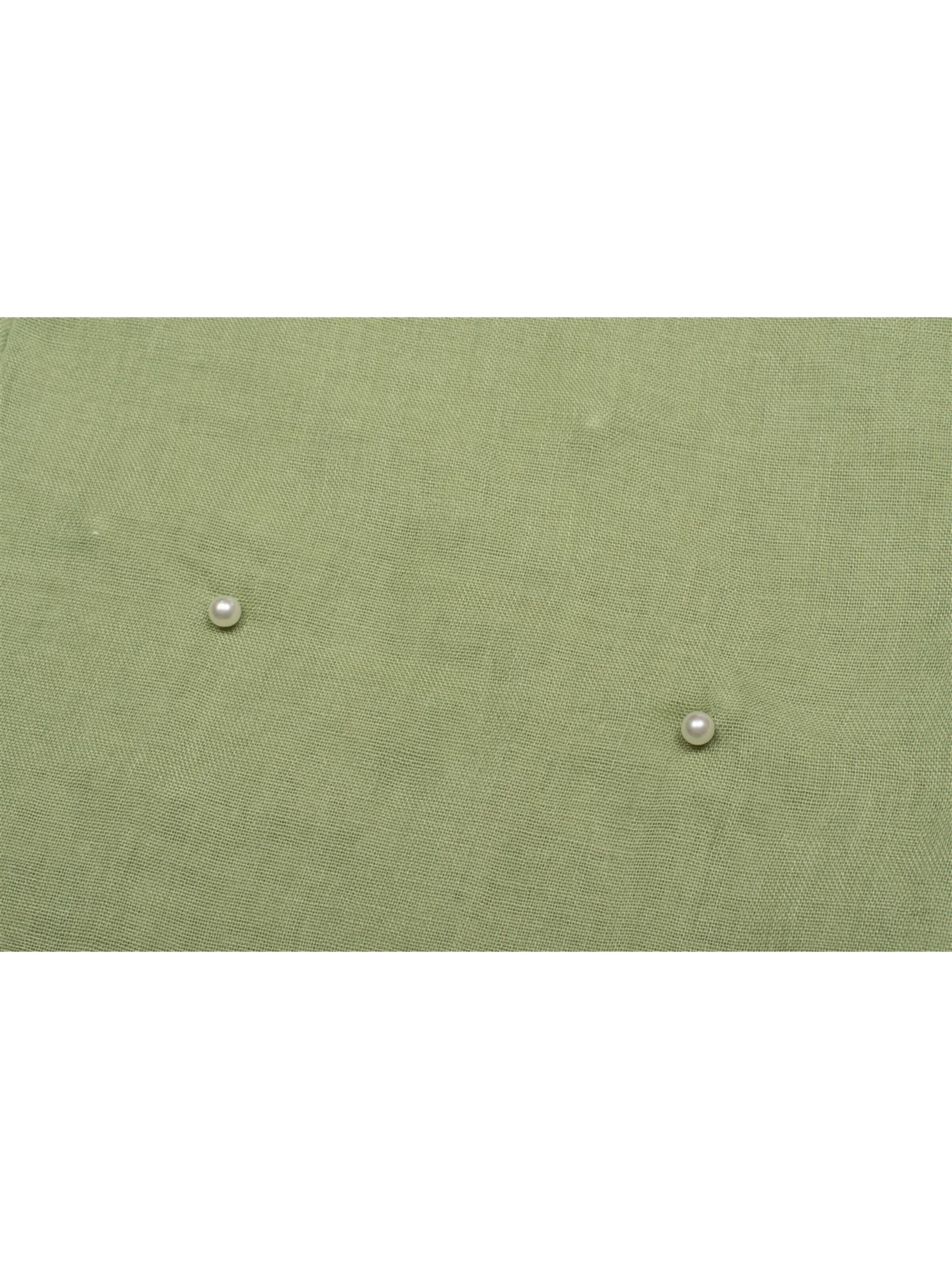 styleBREAKER Loop scarf 'Loop Schal mit Perlen Applikation' in Green