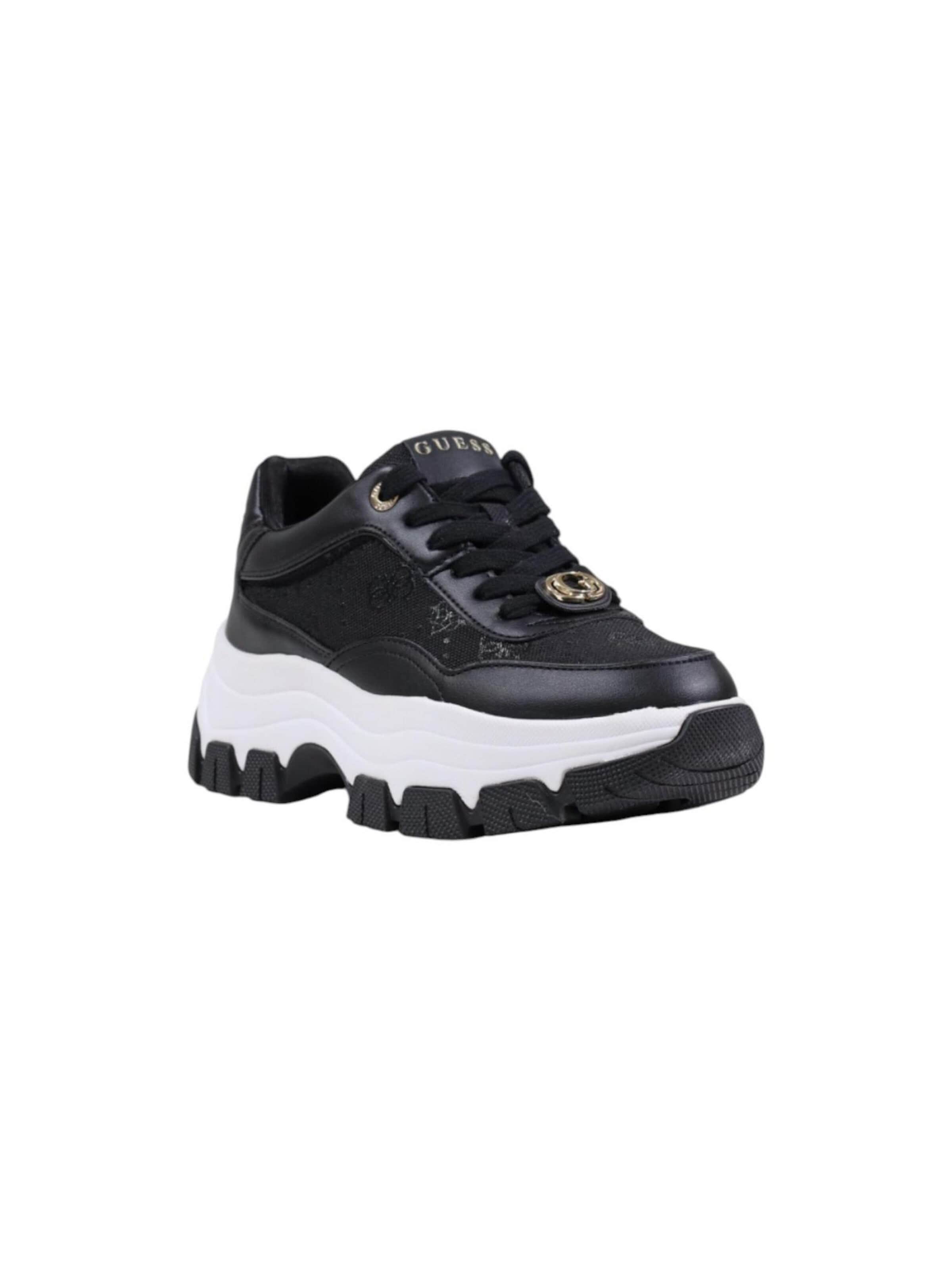GUESS Sneakers laag 'BERRETT2 FLFBRT ELE12' in Zwart: voorkant