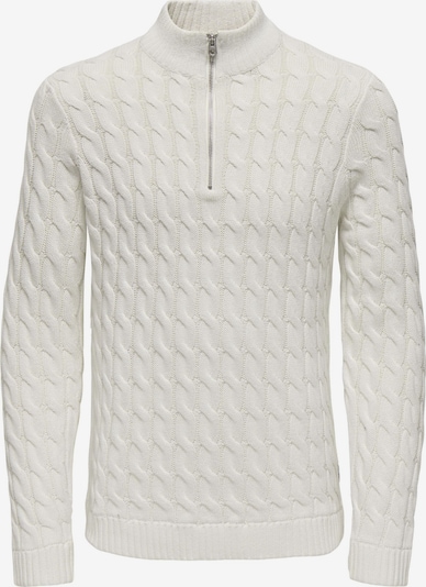 Megztinis 'ONSKicker' iš Only & Sons, spalva – balta, Prekių apžvalga