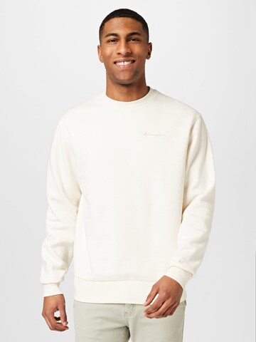 Champion Authentic Athletic Apparel Sweatshirt in White: front