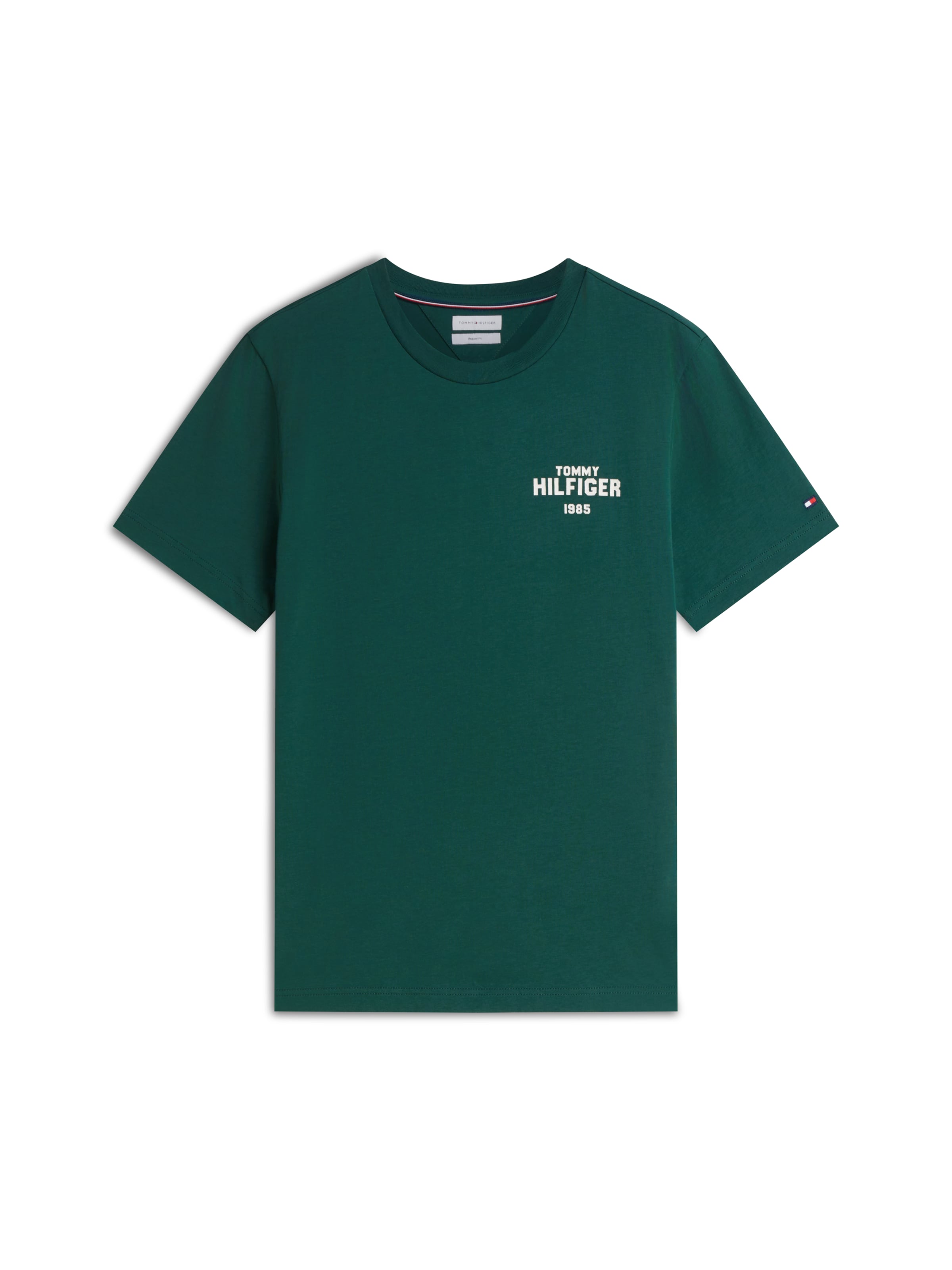 Tricou '1985' de la TOMMY HILFIGER pe verde: față