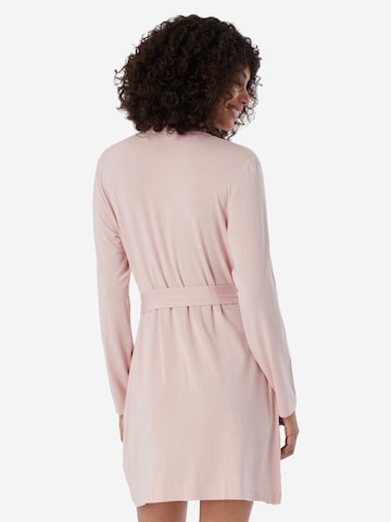SCHIESSER Bademantel lang 'Jersey' in Pink