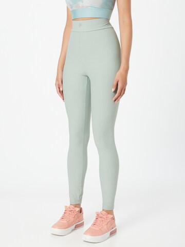 FILA Skinny Workout Pants 'CERVIA' in Green: front