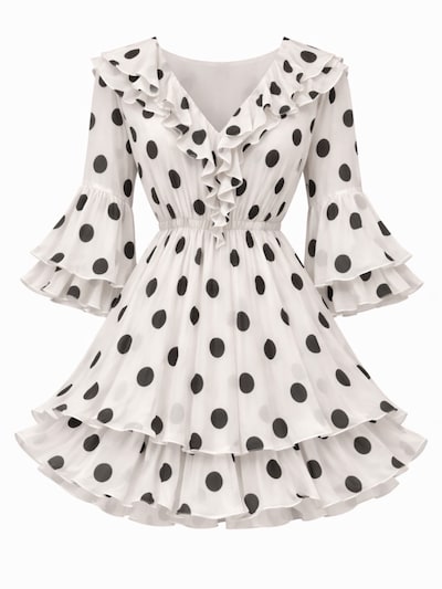 Elena Athanasiadou Cocktail Dress 'Dress Polka Grace' in White, Item view