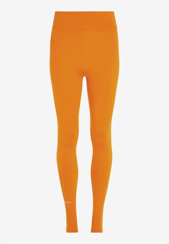 TOMMY HILFIGER Skinny Workout Pants 'Essential' in Orange: front