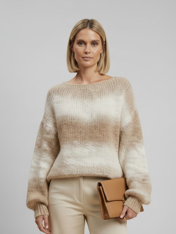 Cardigan 'Ine' WEARABLE STORIES en beige