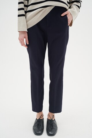 InWear Regular Pleated Pants 'Zella' in Blue: front