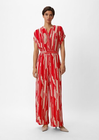 COMMA Jumpsuit in Rot: Vorderseite