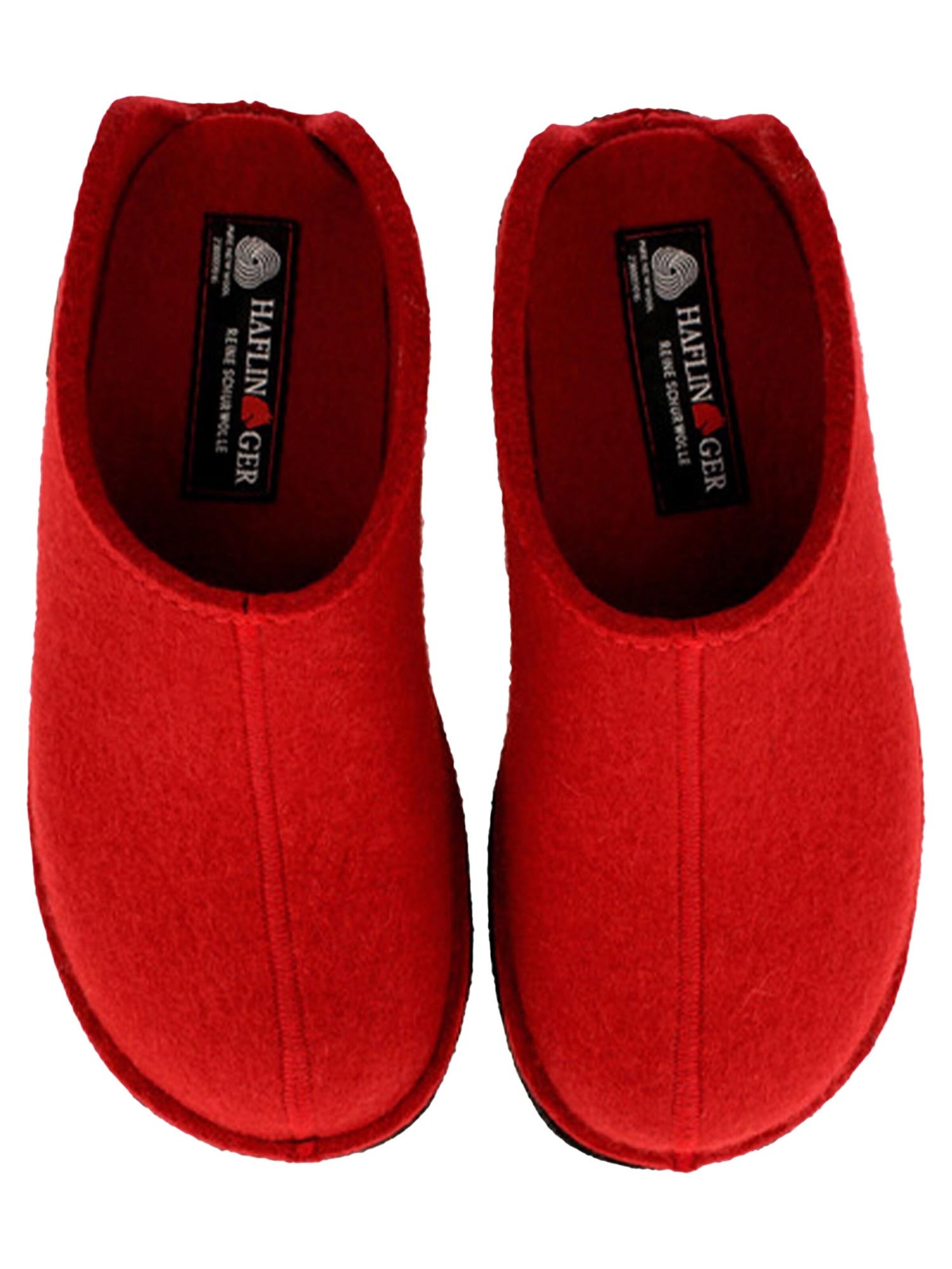 HAFLINGER Slippers 'Flair Smily' in Red