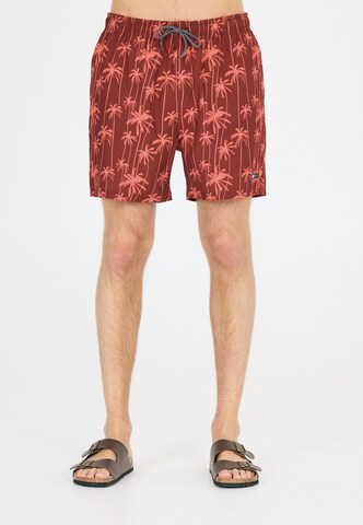 Cruz Badeshorts 'Rohan' in Rot: Vorderseite