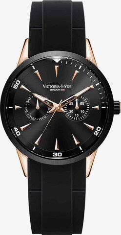 Victoria Hyde Analog Watch in Black: front