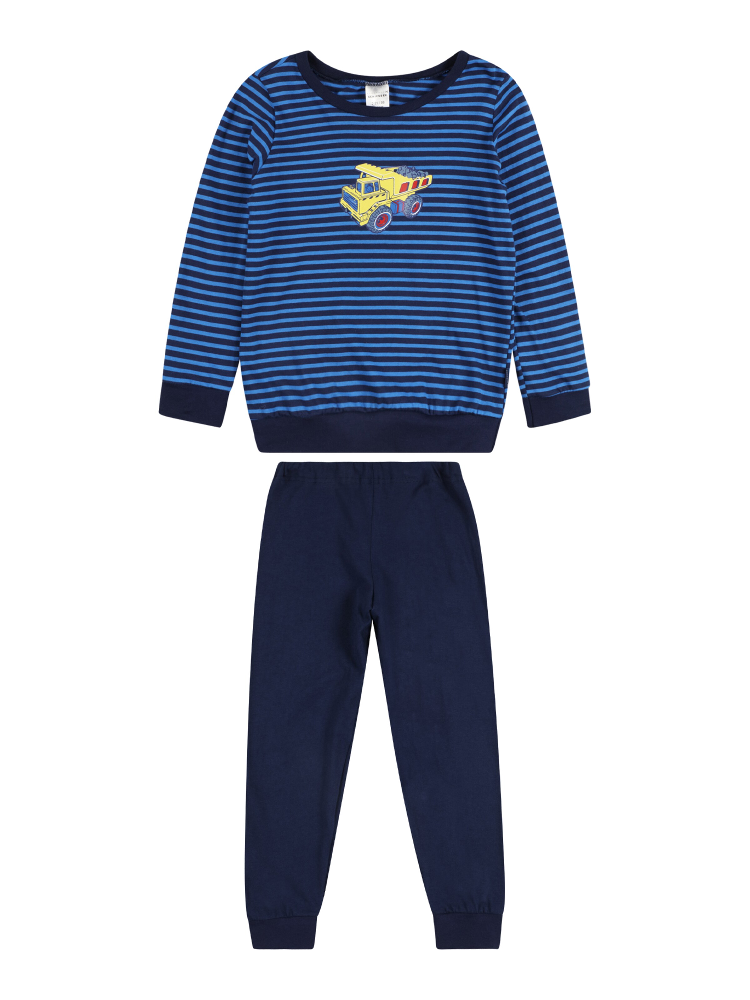 SCHIESSER - Pijama en azul: frente