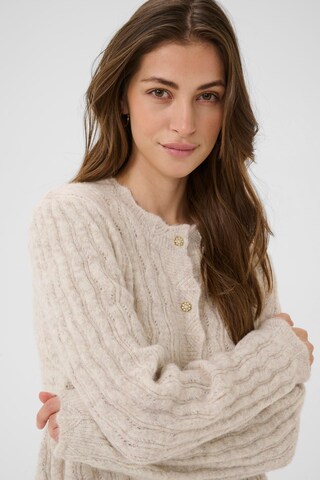 Cream Knit cardigan in Beige