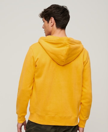 Superdry Zip-Up Hoodie 'Essetial' in Yellow