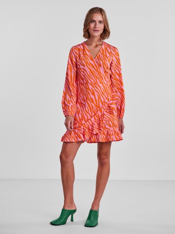 PIECES Dress 'Josi' in Orange