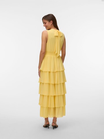 VERO MODA Jurk 'VMSERENA' in Geel
