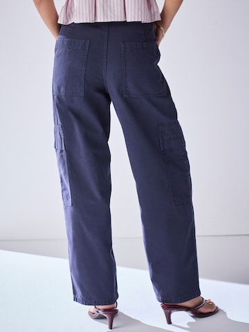 Wide Leg Jeans cargo Next en bleu