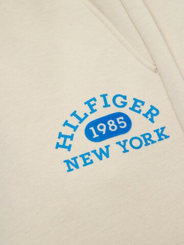 TOMMY HILFIGER Tapered Hose 'Varsity' in Beige