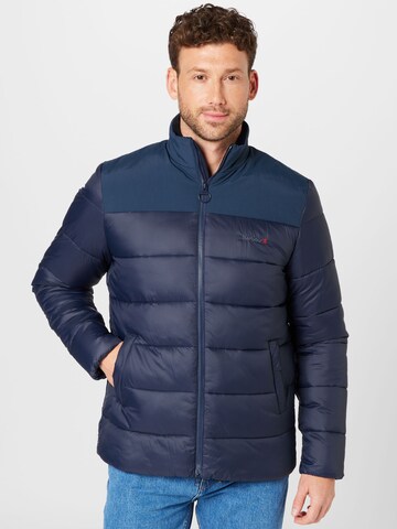 Barbour Tussenjas in Blauw: voorkant