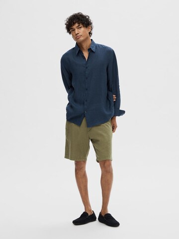 Regular Pantalon 'Brody' SELECTED HOMME en vert