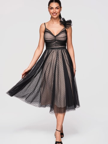 Ombre Kleid‌ in Schwarz