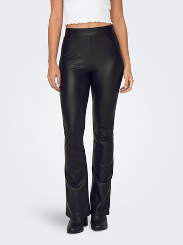 Flared Pantaloni 'ONLCOOL' di ONLY in nero: frontale