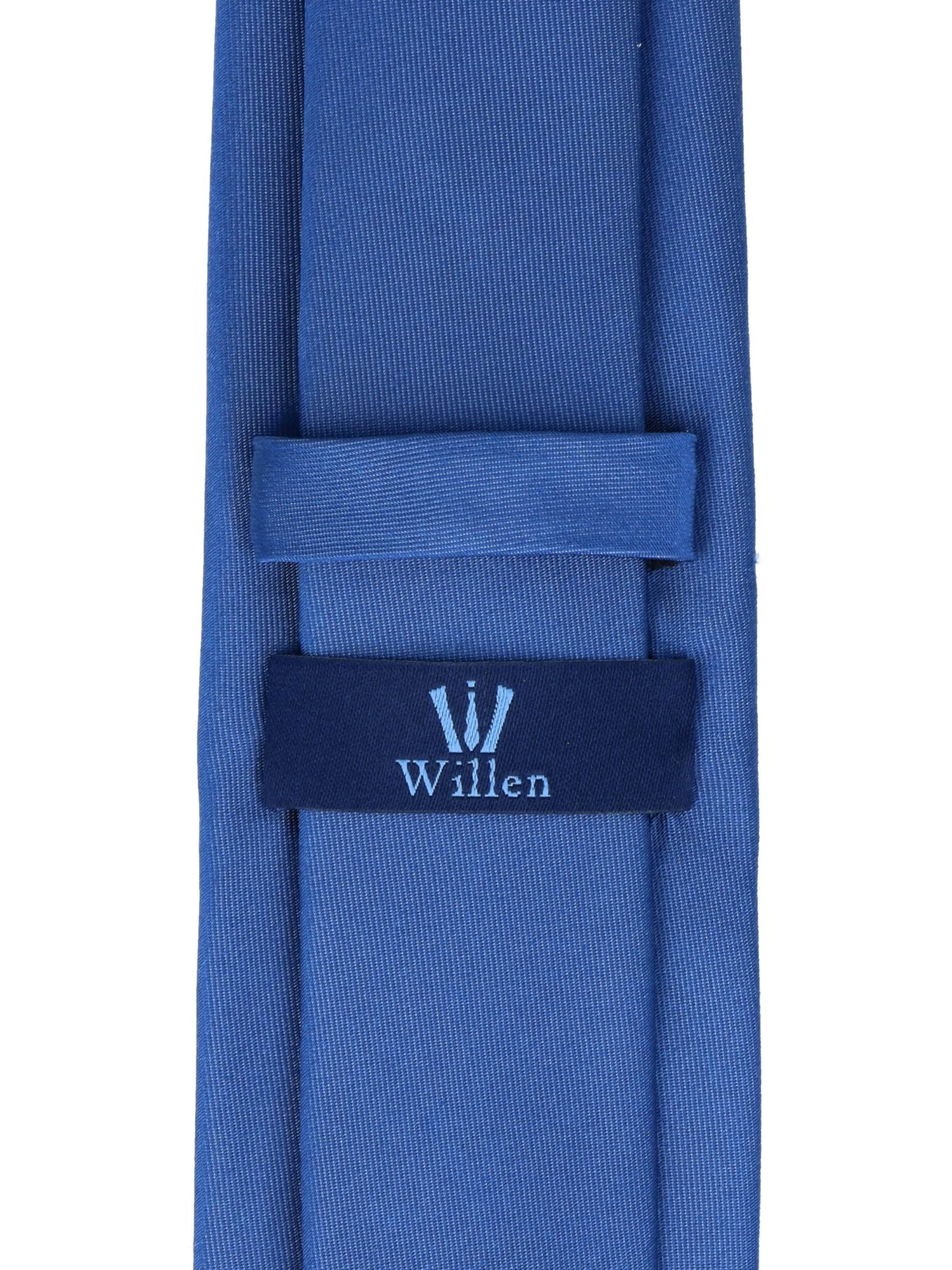 WILLEN Krawatte 'Uni de Luxe'‌‌‌‌‌‌‌‌ in Blau