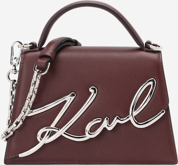 Borsa a mano di Karl Lagerfeld in rosso: frontale