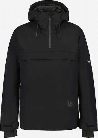 ICEPEAK Athletic Jacket in Black: front