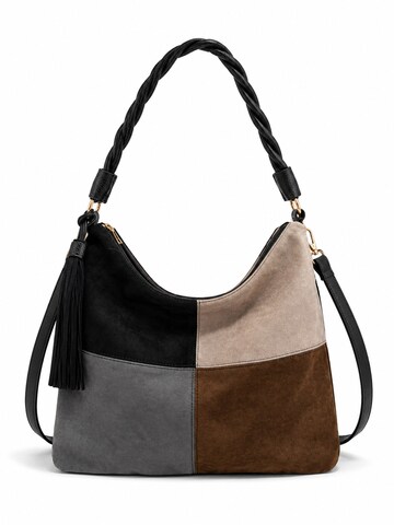 COLLEZIONE ALESSANDRO Shoulder Bag 'Patchwork' in Black