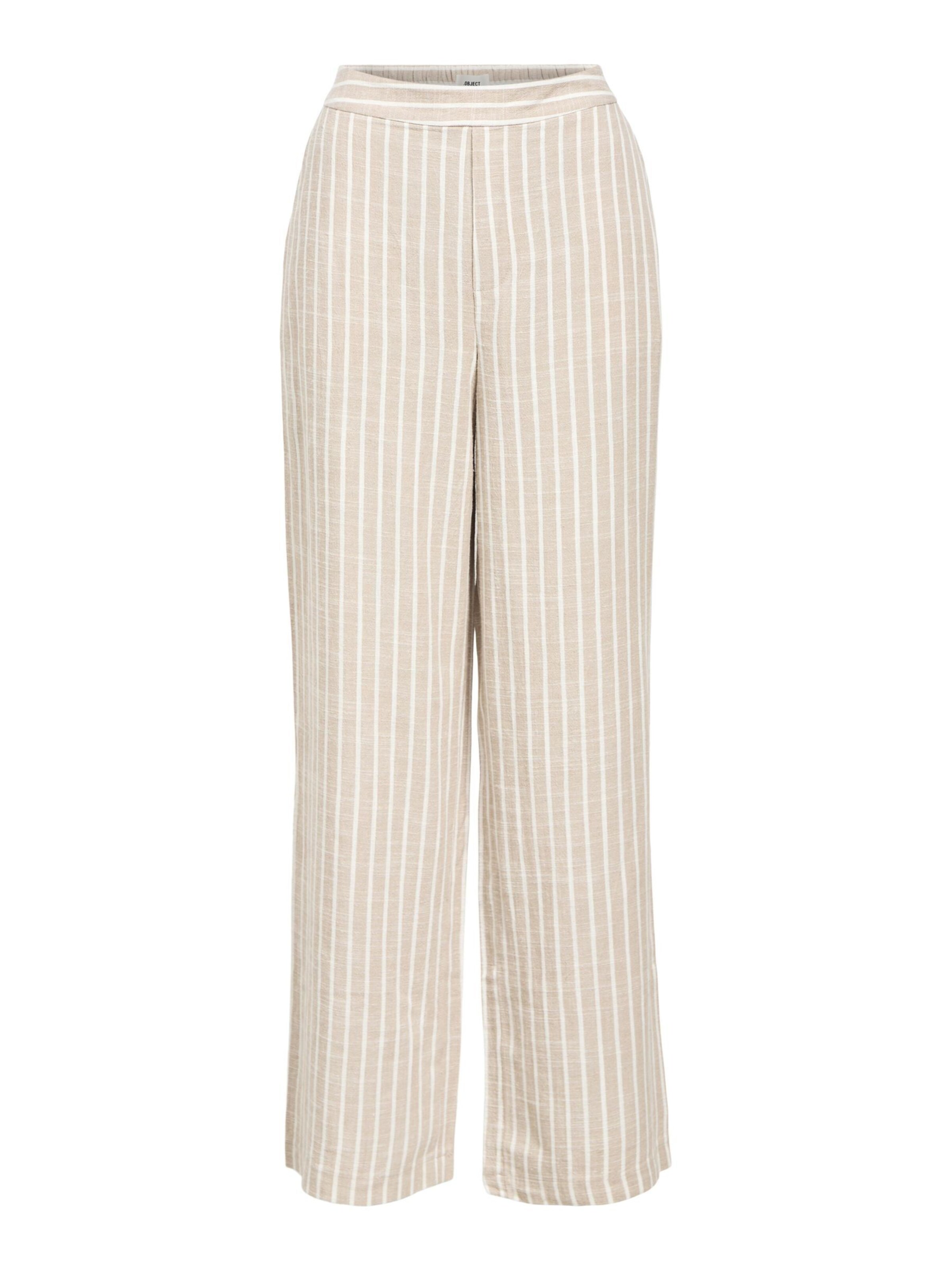 OBJECT Regular Broek in Beige: voorkant