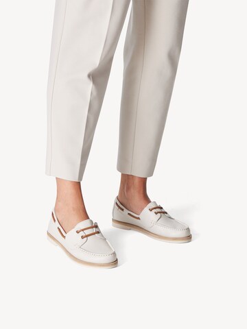 TAMARIS Moccasins in White: front