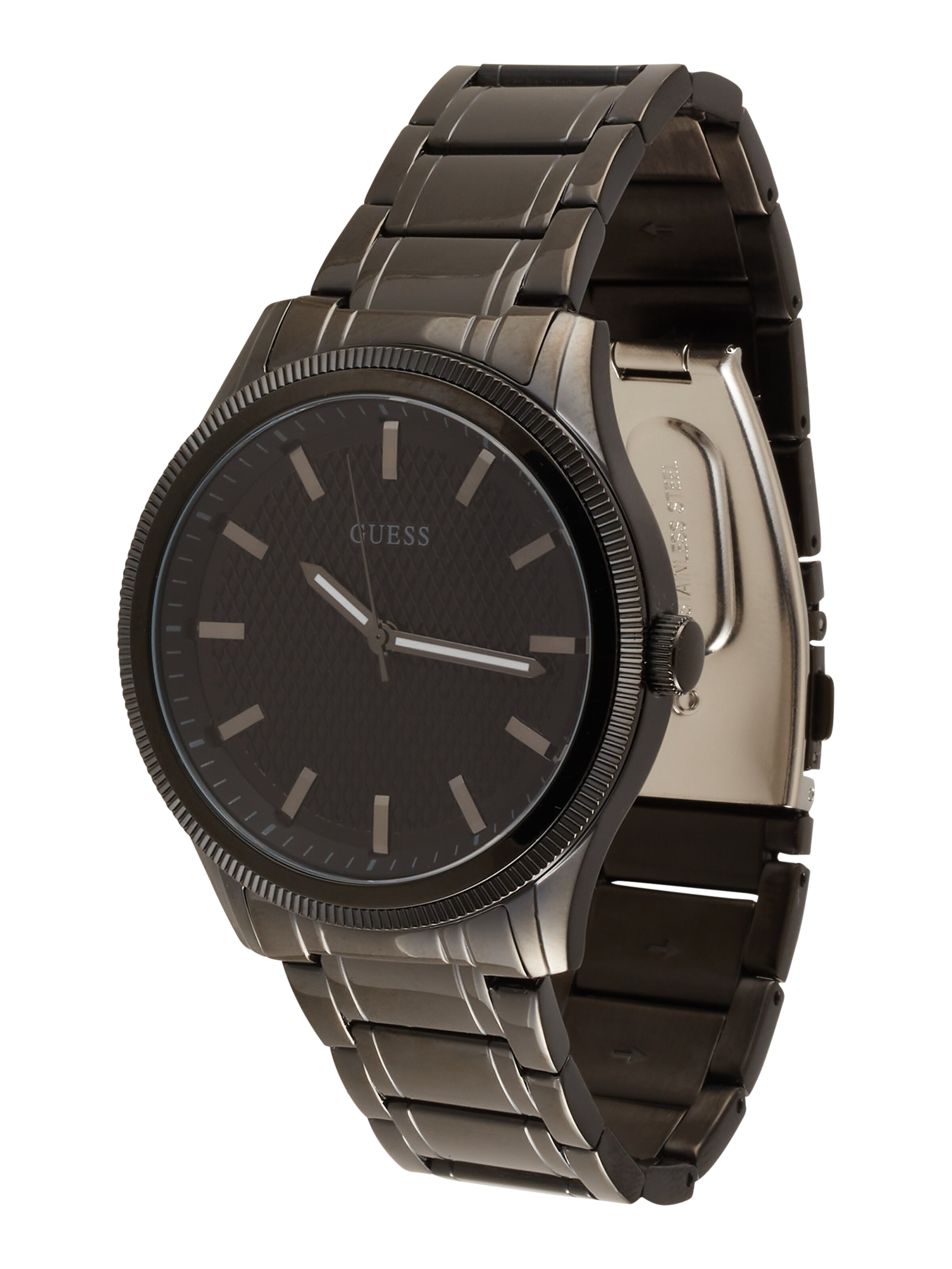 GUESS Uhr in Schwarz: Vorderseite