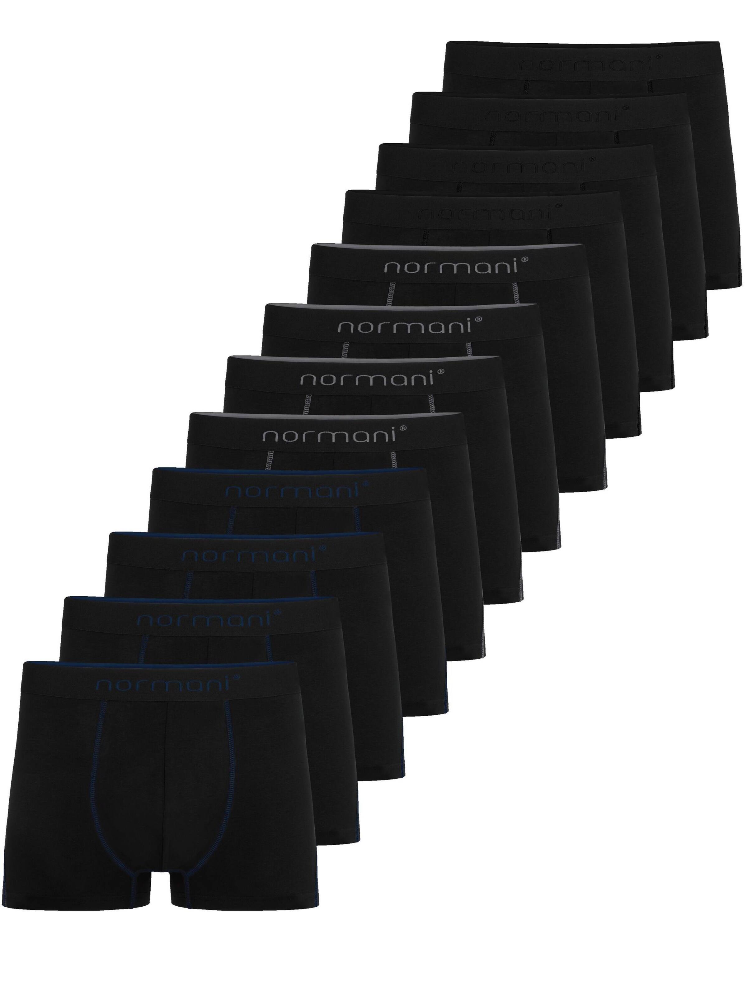 Boxers normani en noir : devant