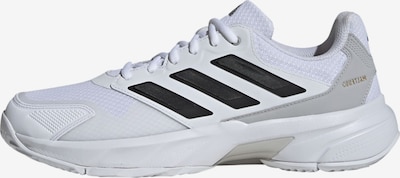 ADIDAS PERFORMANCE Chaussure de sport 'CourtJam Control 3' en gris / noir / blanc, Vue avec produit