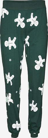 Effilé Pantalon 'Mille Christmas' Noisy may en vert : devant