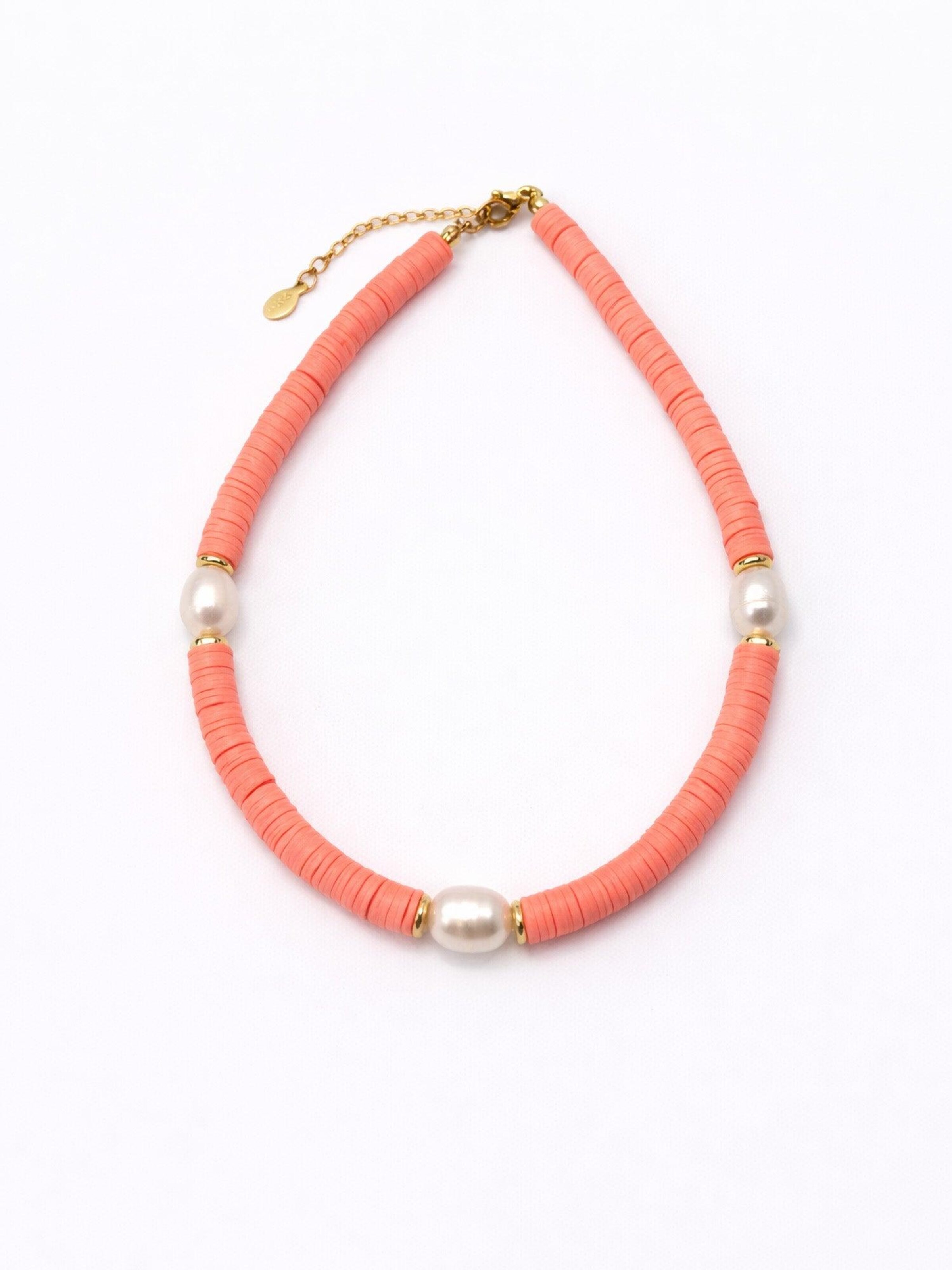 Secret Stones Necklace 'Aura' in Orange: front