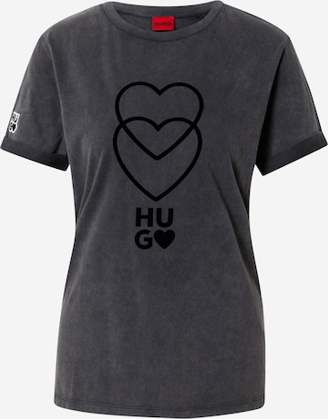 HUGO Red T-Shirt 'Dibiusa' in Grau: predná strana