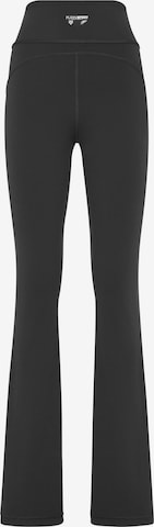 Plein Sport Flared Sports trousers in Black: front