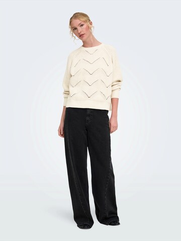 ONLY Sweater 'ONLSLOBE' in Beige: front
