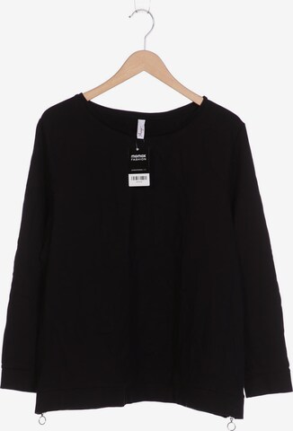 SHEEGO Sweatshirt & Zip-Up Hoodie in XXXL in Black: front