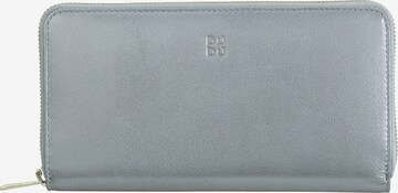 DuDu Wallet in Silver: front