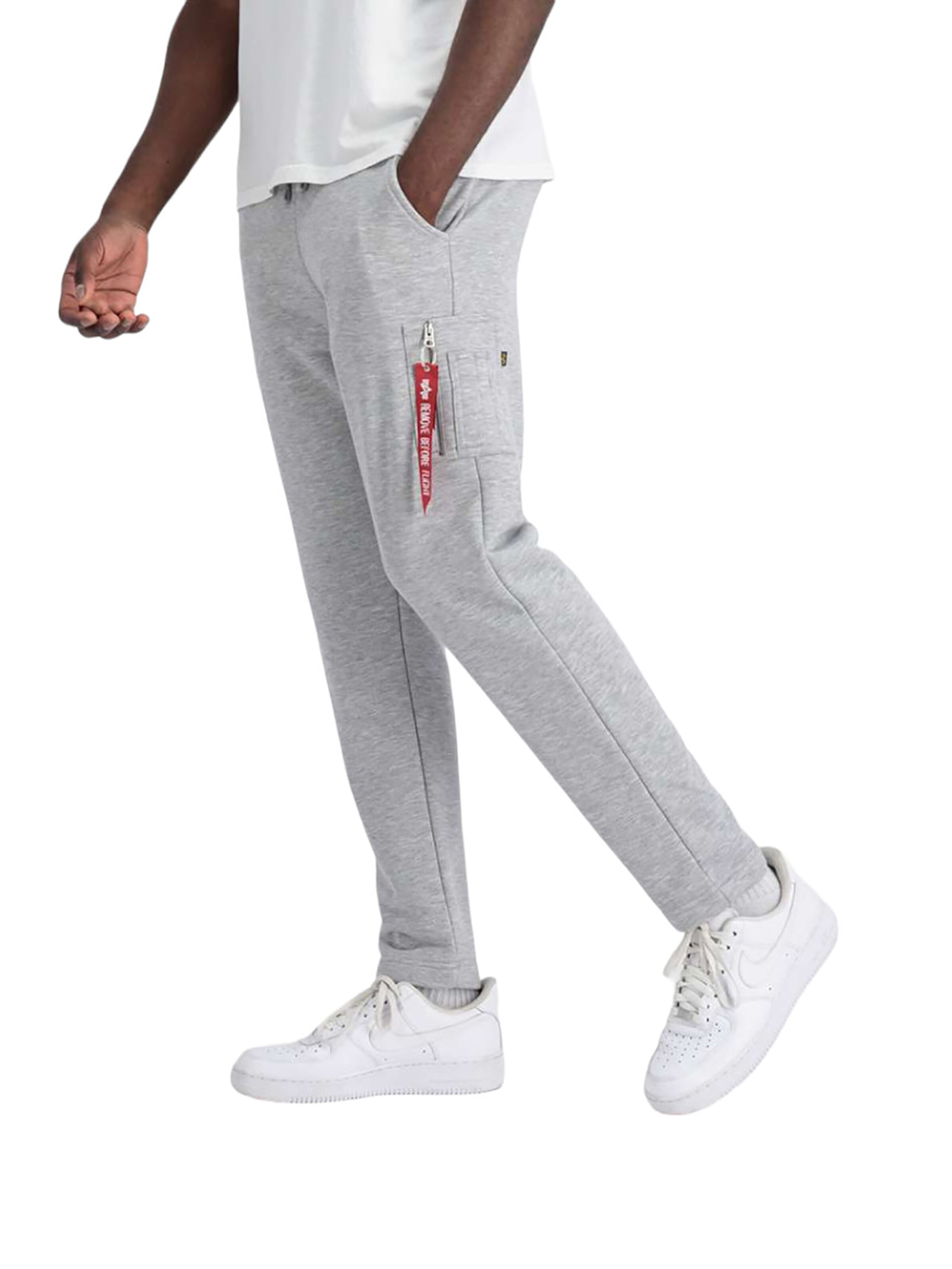 ALPHA INDUSTRIES Regular Pants 'X-Fit' in Grey
